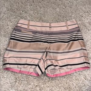 LOFT Printed Stripe Shorts